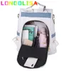 Школьные сумки 3 в 1 Противоугонный рюкзак Sac A Dos Женская сумка через плечо для девочки-подростка Повседневный женский дорожный рюкзак Bolsa 230629