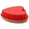 Moules de cuisson 1Pc Silicone amour coeur forme dentelle moule à gâteau moule pain bonbons moule four à micro-ondes bricolage outil