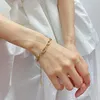 Link Bracelets Golden CZ Classic Tennis Wedding For Brides Cubic Zirconia| Stainless Steel Rolo Chain Women Girls 5mm