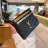 Portafoglio di design Porta carte di moda da donna Caviar Woman Mini Wallet Designer Pure Color Genuine Leather Pebble Texture Luxury Black Wallet