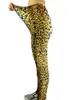 Leggings da donna YRRETY Calzamaglia a vita alta con stampa leopardata classica Pantaloni fitness elastici morbidi Pushup Drop