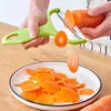 Nya skalare grönsaker frukt rostfritt stål knivkål gratrar sallad potatis skivare kök tillbehör matlagningsverktyg bred mun