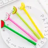 Penne 24 pezzi creativo piccolo e adorabile fetta di frutta gel gel studentessa studentessa nera per la penna per le penne di carbera di cartongetta kawaii rifornimenti scolastici