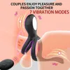 anneau de verrouillage de vibration masseur de prostate mâle et femelle boucle partagée jouet sexuel adulte