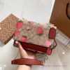 Designer Strawberry Printed Handbags Fashion Kids Cherry Letter Single Shoulder Bag Teenagers Children Messenger Satchel Bag S0170