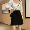 Skirts Woman Autumn And Winter Women's Skirt A- Line High-Waisted Short Mujer Faldas Saias Mulher