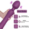 Double vibrateur pour femmes, baguette magique puissante, Massage du Clitoris et du vagin, Plug Anal, point G, vibrant, Sexy pour adultes