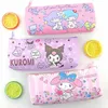 Transportadora 20 pçs/lote Kawaii Gato Cão Lápis Caso Bonito PU Couro Caneta Bolsa Caixa de Papelaria Bolsa Material Escolar Escritório atacado