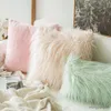 Cushion/Decorative Soft Plush Cushion Cover Home Decor Covers Living Room Bedroom Sofa Decorative Shaggy Fluffy Cover