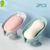 1/2PCS Soap Holder Leaf Shape Soap Tray Bathroom Shower Drain Soap Dish Soap Storage Container For Kitchen Bathroom Accessories