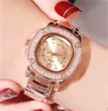 2023 Light Luxury Full Sky Star Watch Fashion High Appearance Double row Diamond Waterproof Steel Band Watch