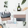 2024 Plastic Makeup Storage Box Bathroom Cosmetic Organizer Desktop Make Up Jewelry Storage Case Sundries Table Cabinet Container