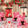 Ghirlande di fiori decorativi 25cm40cm Fiori di orso rosa artificiale Orsacchiotto Fiori di gommapiuma Fidanzata Anniversario San Valentino Regali per feste di matrimonio 230629