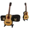 Decorative Objects Figurines Mini Classical Guitar Wooden Miniature Guitar Model Musical Instrument Guitar Decoration Gift Decor For Bedroom Living Room 230629