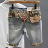 Herren Jeans Männer Denim Shorts Stretch Löcher Casual Sommer Mann Dünne Elastische Passform Hochwertige Baumwolle 230629