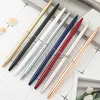 Metal Electroplate Ballpoint Pens Student Teacher Writing Ball Point Pen School Office Business Signature Pen Customizable Logo TH0761