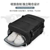 スクールバッグ旅行バックパックの女性多機能荷物荷物軽量防水USB充電ラップトップバグパックモキラ靴ポケット付き