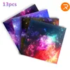 Pellicola per vetri HTVRONT 13 Pack Glitter Galaxy PU Fogli di vinile a trasferimento termico Ferro su vinili HTV per Cricut Stampa a caldo T-shirt Tessili US/UK/AU 230629