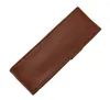 Fountain Pen / Roller Pencil Case Bag Real Leather Quality Washed Cowhide Coffee Pouch Holder