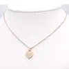 collana cuore collana argento catena cuore collane gioielli ciondoli designer accessori designer donna oro rosa