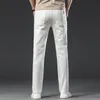Mens Jeans Men White Fashion Casual Classic Style Regular Straight Fit Soft Trousers Mane Advanced Stretch Pants 230629