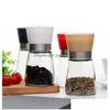 Mills Manual Glass Pepper Salt Spice Grinder Mill Hand Herb High Quality Kd1 Drop Delivery Home Garden Kitchen Dining Bar Dhtou