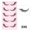 Vente en gros 3D Fluffy False Eyelashes 5 Paires Cat Eyes Charmant Naturel Cils Délicats pour Party Makeup Tools Set