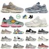 Scarpe casual 9060 Scarpe da corsa sportiva Scarpe grigie da giorno grigio quarzo multicolore nces 9060s sneakers sale marino pioggia nuvola nera m m