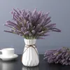 Flores secas lindas flores artificiais de lavanda, buquê de plantas de trigo, artesanato de natal, flores falsas, casamento, decoração de casa