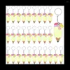 Keychains 120 Pcs Acrylic Pencil With Key Rings T Els Chain For Craft Bulk Keychain Kit A