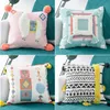 Pillow Case Cojines Decorativos Para Sofa Morocco Geometric Black and White Tufted Tassel Pillowcase Christmas Pillow Case 230629