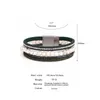 Bracelets porte-bonheur Amorcome perles d'eau douce faites à la main pour femmes strass en cuir véritable Wrap bijoux de mode de mariage