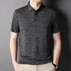 Hommes Polos MLSHP Été Sans Soudure Golf Polos De Luxe À Manches Courtes Solide Couleur Mâle Tees Mode Affaires Casual Homme 230629