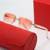20% OFF Wholesale of New frameless cut edge with diamond inlay fashionable sunglasses for women trendy glasses personalized street photo 00521
