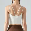 LL-379 Donne Yoga Outfit Gilet Ragazze Running Bra Ladies Yoga Abiti Abbigliamento sportivo per adulti Esercizio Fitness Wear Traspirante Senza maniche Reggiseno Fast Dry