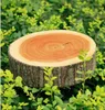 Kudde/dekorativ stubbformad dekorativ hembildekor Cute Round Woods Grain Soft Plush Stol Seat Cushion R230629
