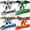 Minifig ABS Classics China High Speed ​​Railway Super Train Robot Transformation Toy Deformation Car Action Figur CHSR Toy for Kids Toys J230629