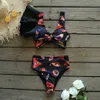 Simkläder 2022 Nya sexiga ögon tryck Bikini FA Swimsuit Women badkläder ruff Bikinis Set High midjebaddräkter för baddräkt HKD230628