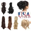 12quot Hair Piece Claw On Ponytail Synthetic Hair Clip In Hair Extensions Hairpiece Pony Tail Bendable For Women4354496