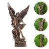 Decorative Objects Figurines Statue Michael Archangel St Sculpture Figurines Religious Theangel Miguel Outdoor Tramples Bonze Catholic Garden Cast 230629