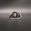 Mit Seitensteinen HuiSept Vintage 925 Silber Ring Amethyst Edelstein Blumenförmig Modeschmuck Ringe für Frauen Hochzeit Party Geschenk Großhandel 230629