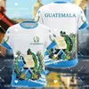 T-shirt da uomo 2023 Guatemala Stemma bandiera Emblema T-shirt stampata 3D Top T-shirt estiva per uomo Streetwear Pantaloncini manica Sport Casual