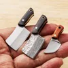 High Quality R8339 Small Chef Knife 440C Satin/Laser Pattern Blade Full Tang Wood Handle Fixed Blade Knives Outdoor Camping Hiking Fishing EDC Pocket Knives