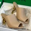 Sandals High Heels Ladies Evening Shoes Designer Sandals Women High Quality Luxury Shoes High Heels Fine Heeled Slippers Sheepskin Slippers Large Size Fashion