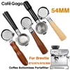 Filtri per caffè 54mm Portafiltro per caffè senza fondo per Breville 870878880 Cestello filtro Sostituzione Accessori per macchine da caffè Barista Tool 230628