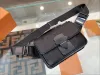 Nowy luksusowy designerka w tapie klatki piersiowej torebka torebki oryginalny skórzany portfel Pasek Totebag Crossbody Męskie torby Mini M45807