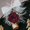 装飾的な花保存されたバラの花輪ペンダントギフトガールフレンドのロマンチックな結婚式の装飾母