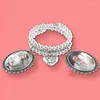 Bangle Memorial Bouquet Charm Picture Frame Pendant Pearl Bracelets For Po