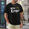 Débardeurs pour hommes Funny He's A Keeper - T-shirt de déclaration de couples mignons T-shirts surdimensionnés Vêtements Kawaii Poids lourd pour hommes