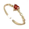 Cluster Ringe 925 Sterling Silber 14K vergoldet Ring für Frauen Rot Zirkon Koreanische Retro Vintage Einfache Hochzeit Party Luxus schmuck
